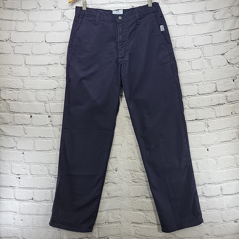Tyndale Flame Resistant Work Pants Mens W31 L30 Navy Blue Uniform CAT 2